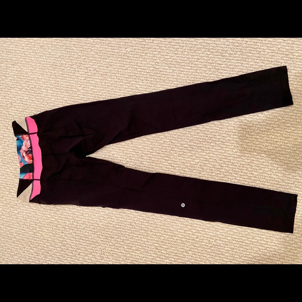Lululemon skinny groove reversible leggings